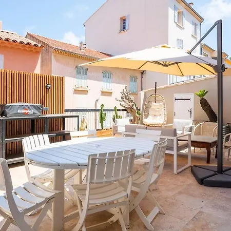 Ile De Porquerolles, Kermarc, Appartement Lumineux Avec Grande Terrasse Exterior photo